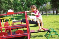 Oxygym Kletterparcours mit Kindern