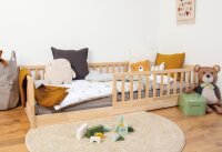Bodenbett Buche im Raum