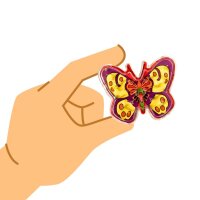 Kugelgeschicklichkeitsspiel zwischen Fingern
