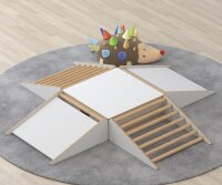 Kletter-Inselelement mit Rampe und Sprossen