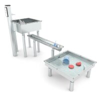 Edelstahl-Matschtischanlage C mit Pumpe