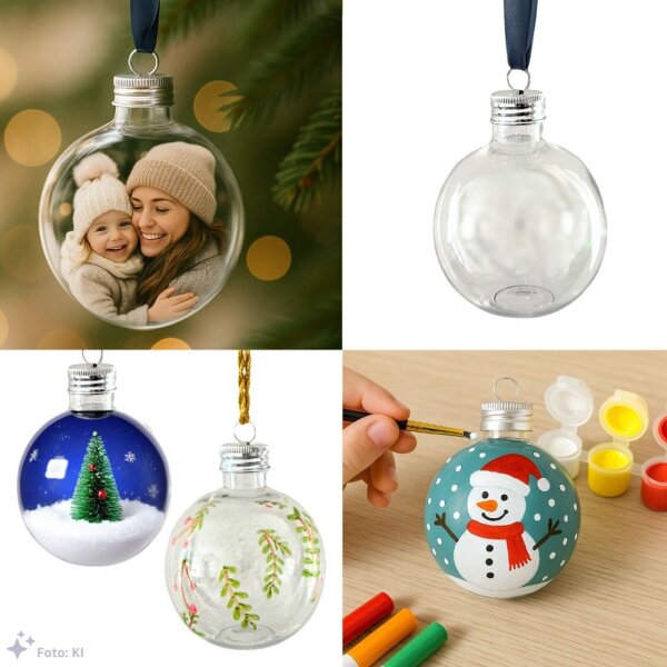Deko Weihnachtskugeln, 6er Set gestaltet