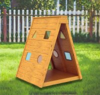 Outdoor Spielhütte Farbenspielim Garten