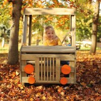 Foodtruck Outdoor im herbstwald