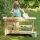 Spielküche Outdoor mit Kind und SPülschüssel