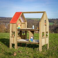 Puppenhaus Outdoor auf der Wiese