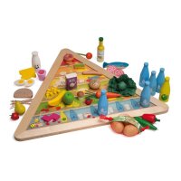 Ernährungspyramide Material auf Legebrett
