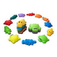 Balanciersteine Krokodile/Schildkröten, 12er-Set