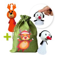 Weihnachtsbeutel mit Jumpy-Figur
