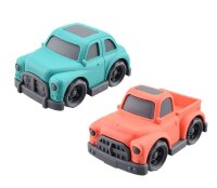 Spielzeugauto Niokunststoff rot und blau