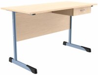 Lehrertisch mit L-Fuß