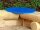 Sandkasten Eck-Element blau