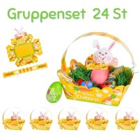 Osterkörbchen Hase gelb - 24er Set