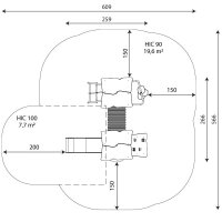 Spielgerät Tunnelturm Draufsicht