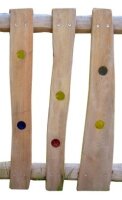 3 Zaunlatten  mit Gucklöchern