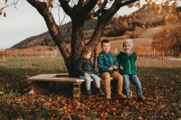 6-Eck Baumban mit Kindern