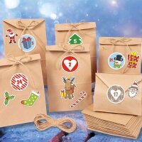 Bastelset Adventskalender Hintergrund weihnachtlic
