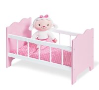 Puppenbett Rosa, 4-tlg. Schaf im Bett