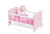 Puppenbett Rosa, 4-tlg. Mit Maßen