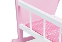 Puppenwiege Rosa, 4-tlg. Detail Sprossen
