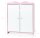 Puppen Kleiderschrank Rosa mit Maßen