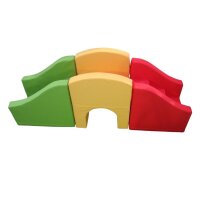 Spielpolster Brücke, 3-tlg Seitenansicht