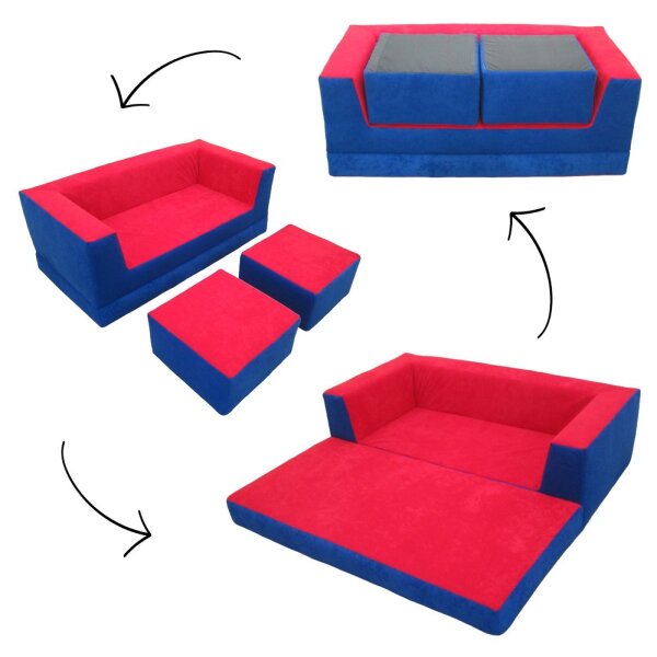 Klappsofa mit Variationsmöglichkeiten