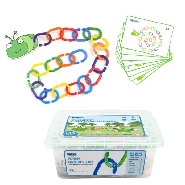 Tausendfüßer- Lernspiel Rechen-Kette mit Box