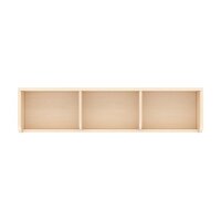 Garderobenablage 90 cm, 3 Fächer, von oben