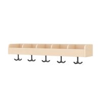 Garderobenablage 100 cm, 5 Fächer