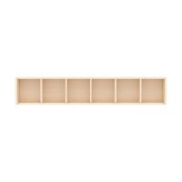 Garderobenablage 120 cm, 6 Fächer