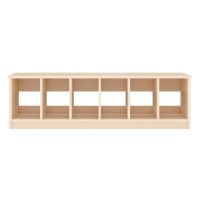Garderobenbank Sockel 6 Plätze. von vorne