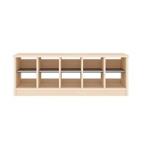 Garderobenbank 100 cm, 5 Plätze, von vorne