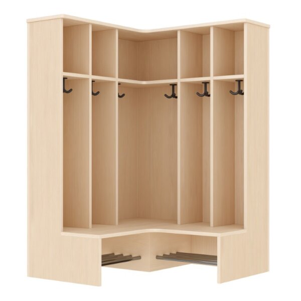Komplett-Eckgarderobe 6 Plätze 293