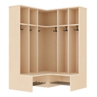 Komplett-Eckgarderobe 6 Plätze 293