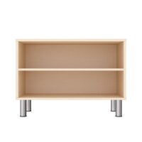 Regalschrank mit Füßen von vorne