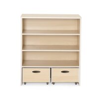 Regalschrank mit Rollkästen, von vorne