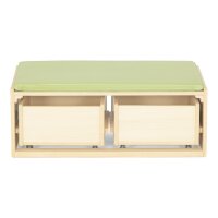 Sitzbank mit 2 Rollkästen von hinten