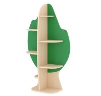 Bücherregal Baum, schräg von der Seite