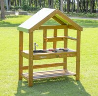 Outdoor Spielküche im Garten
