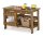 Outdoor Grill-Station mit Deko
