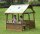 Outdoor Picknick Haus mit Kindern im Garten