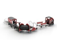 Rote Eisenbahn, Rückansicht