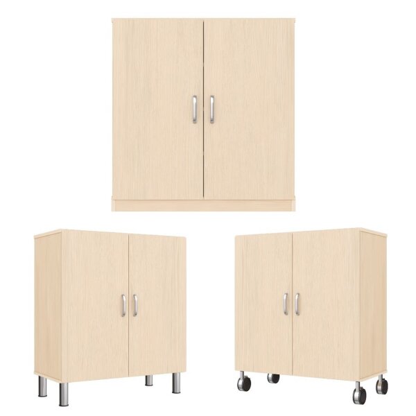 Regalschrank mit Türen, Sockel wählbar