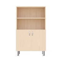 Regalschrank 120-80, 2 Türen, mit Füßen frontal