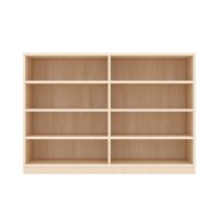 Regalschrank 8 Fächer, mit Sockel schräg