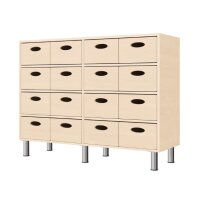 Regalschrank mit 16 Materialkästen,...