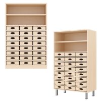 Regalschrank 120-80, 24 Materialkästen