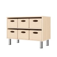 Regalschrank mit Füßen schräg