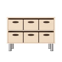 Regalschrank mit Füßen von vorne